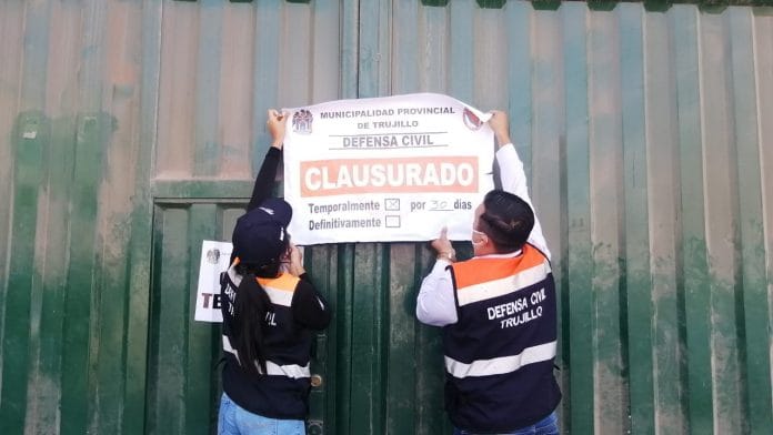 clausuran local MPT