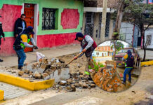 Municipalidad de La Esperanza destruye urinarios instalados en la vía pública