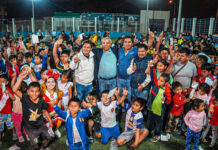 César Sandoval compartió esperanza con miles de familias liberteñas por Navidad