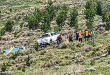 Santiago de Chuco: dos heridos tras despiste de camioneta en Huacamarcanga