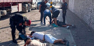 Trujillo: detienen a cuatro sujetos con chalecos de policías, granada y municiones