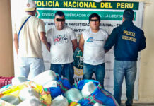 Incautan 128 kilos de marihuana y detienen a dos sujetos en Huamachuco