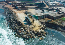 Moche: intensifican trabajos de protección frente a erosión costera en playa Taquila II