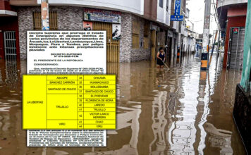 Por lluvias: prorrogan estado de emergencia en cinco provincias de La Libertad