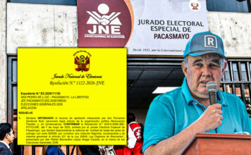 JEE de Pacasmayo confirmó la derrota electoral de Rafael López Aliaga