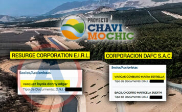 Empresas de apepista y su esposa contratan exclusivamente con Chavimochic