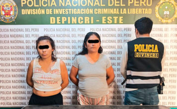 PNP captura a madre e hija acusadas de amenazas y cobros ilegales en Alto Trujillo