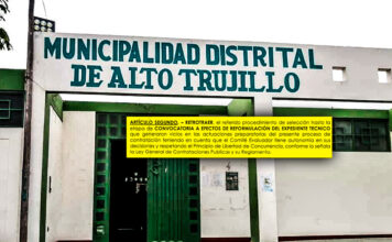 Municipio de Alto Trujillo aún no lanza convocatoria para obra vial de más de S/ 3 millones
