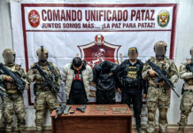 Pataz: capturan a presuntos miembros de organización criminal e incautan armas