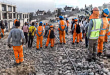 Florencia de Mora: trabajadores paralizan labores por falta de pago en obra de colegio Los Laureles