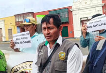 Moradores de poroto protestan por contaminación del río Moche