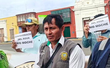 Moradores de poroto protestan por contaminación del río Moche