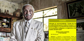 Poeta liberteño Leoncio Bueno es reconocido con Orden de los Grandes Maestros de la Cultura