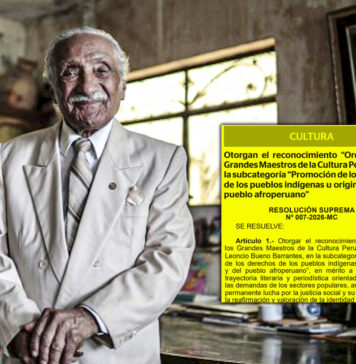 Poeta liberteño Leoncio Bueno es reconocido con Orden de los Grandes Maestros de la Cultura
