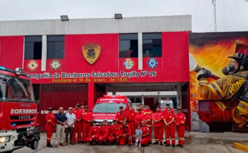Compañía de Bomberos «Salvadora Trujillo» N° 26 ya cuenta con nueva ambulancia para emergencias