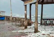 La Libertad: oleajes anómalos destruyen el malecón de Pacasmayo