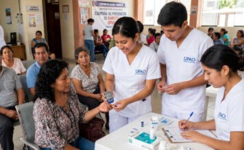 Campaña gratuita de UPAO de prevención de diabetes en Florencia de Mora