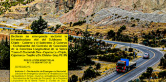 Cajamarca y La Libertad: declaran en emergencia parte de la Carretera Longitudinal de la Sierra