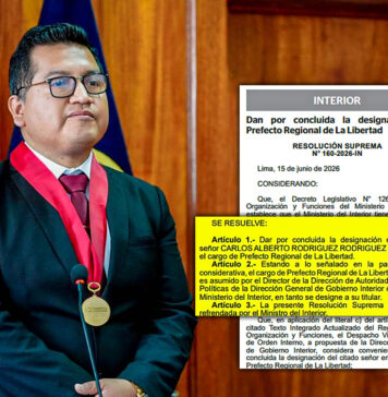 La Libertad: Mininter da por concluida la designación de Carlos Rodriguez en el cargo de prefecto regional