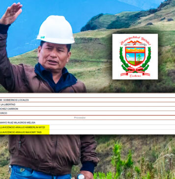 Según el MEF: hermanas son las que han recibido más dinero del municipio de Cochorco en 2026