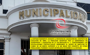 Contraloría advierte que municipio de Huanchaco omitió penalidad por casi S/ 246 mil en liquidación de obra