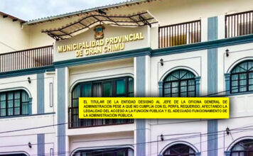 Contraloría revela que administrador de Gran Chimú no cumpliría el perfil y funcionario apela informe