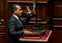 Geanmarco Quezada juramentó por la pacificación de La Libertad