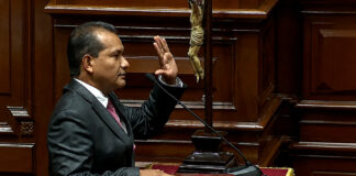 Geanmarco Quezada juramentó por la pacificación de La Libertad