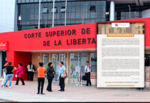 Corte Superior de La Libertad cuestiona proyectos de ley que modifican Ley de la Carrera Judicial y delito de prevaricato