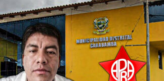 APRA: admiten inscripción de lista de Juan Eustaquio para la alcaldía distrital de Carabamba