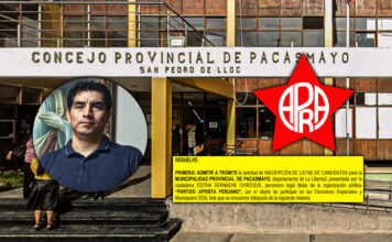 APRA: admiten inscripción de lista de Alfonso Purizaga para la alcaldía provincial de Pacasmayo