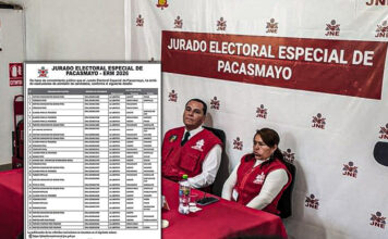 JEE de Pacasmayo admitió 14 listas de candidatos en la provincia de Ascope