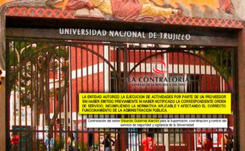 Contraloría: UNT contrató de manera irregular a supervisor de Servicios Generales