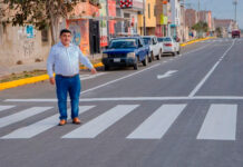 Alcalde Wilmer Sánchez construyó más de 650 mil metros cuadrados en pistas en 3 años de gestión en La Esperanza