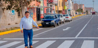 Alcalde Wilmer Sánchez construyó más de 650 mil metros cuadrados en pistas en 3 años de gestión en La Esperanza