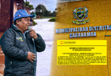 Municipio de Carabamba no asignó recursos para prevenir el Fenómeno El Niño