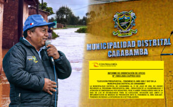 Municipio de Carabamba no asignó recursos para prevenir el Fenómeno El Niño