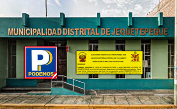 Lista de Podemos Perú queda inscrita para la alcaldía distrital de Jequetepeque