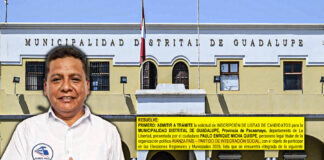 Avanza País: admiten inscripción de lista de Job Tantaleán para la alcaldía distrital de Guadalupe
