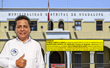 Avanza País: admiten inscripción de lista de Job Tantaleán para la alcaldía distrital de Guadalupe