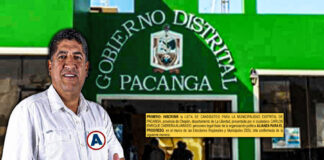 Lista de candidatos de APP queda inscrita para la alcaldía distrital de Pacanga