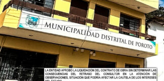 Contraloría advierte que municipio de Poroto aprobó liquidación de obra sin evaluar retraso de consultor