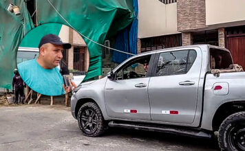 Peculado de uso: alcalde de Huayo es captado usando camioneta municipal en obra privada