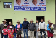 Chino Guanilo continúa recorriendo los pueblos y recibe respaldo en Julcán