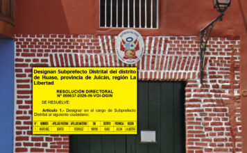 Mininter: designan nuevo subprefecto distrital de Huaso