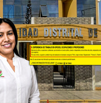 Chao: Alicia Soles declara no registrar experiencia laboral y reporta bienes por S/ 60 mil