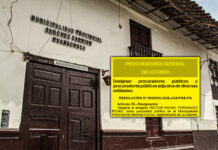 La Libertad: Procuraduría nombra a nuevo procurador del municipio de Sánchez Carrión