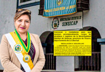 Flor Rubio asume provisionalmente la alcaldía de Sinsicap