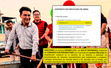 Laredo: gestión de Sergio Vílchez contrató con empresa que estuvo inhabilitada por presentar documentos falsos