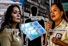 Magaly Ruiz transfirió S/ 17 mil a hermano de candidata Sandra Terrones